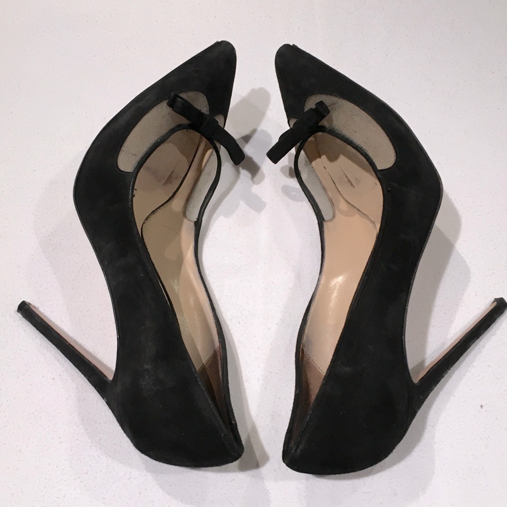 Bionda Castana Suede And Mesh Stiletto Pumps